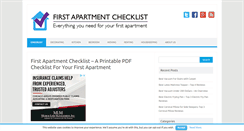 Desktop Screenshot of firstapartmentchecklist.com